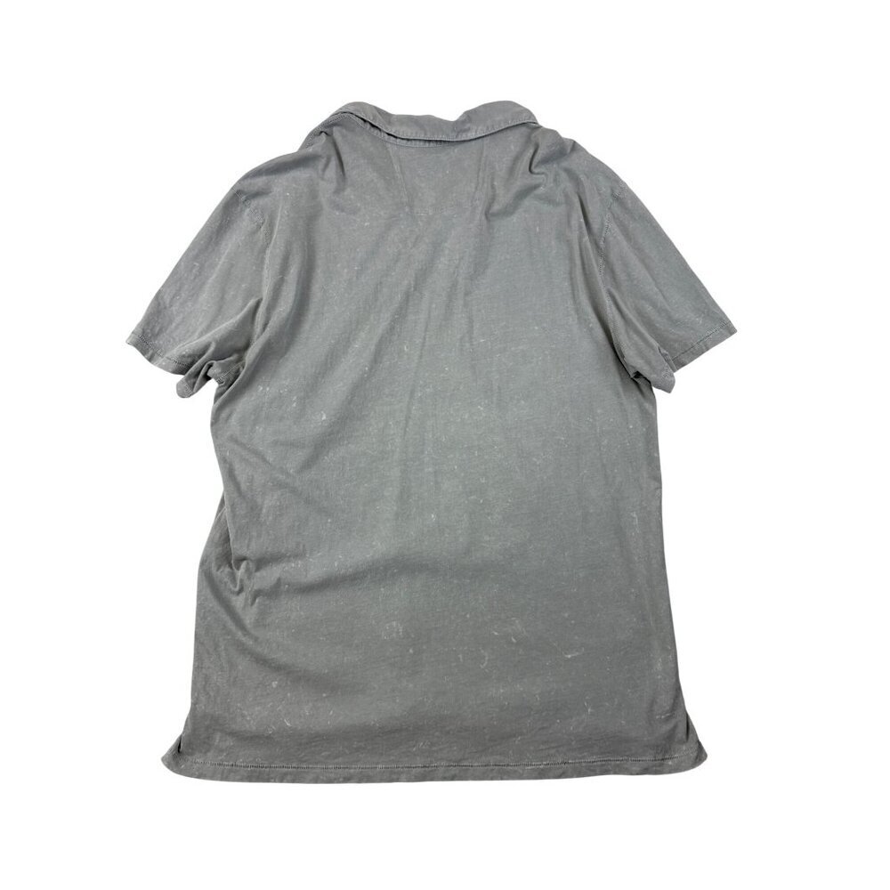 John Varvatos Men's Shirt Enzo Short Sleeve Crew T-Shirt Collar Grey Size XL - Picture 8 of 10